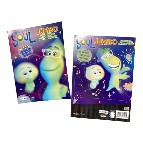 Disney Soul Jumbo Coloring & Activity Book | Bonus Stand-Up Character - Picture 1 of 3